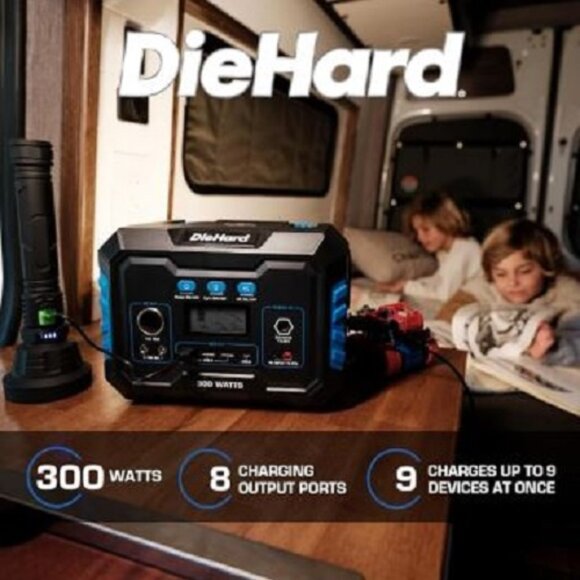 DieHard Portable Power Station 300-Watt (600-Watt Peak) 288.6Wh-Solar Generator - Picture 4 of 7